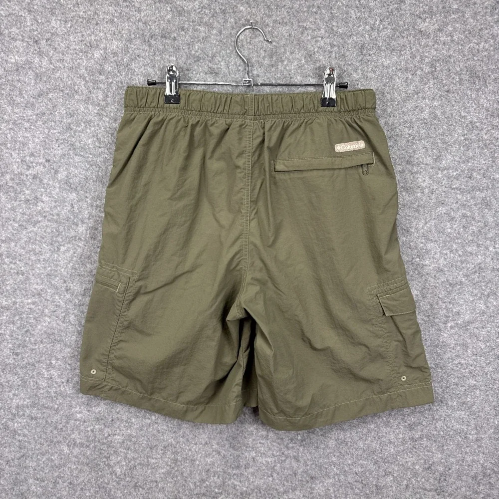 Columbia Mens Olive Green Nylon Cargo Hiking Shorts Size S‎ 9 Inseam AM4468